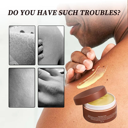 King Body Butter 120G with Shea Butter & Jojoba Oil - 24H Intensive Moisturizing Cream for All Skin Types, Deep Nourishment
